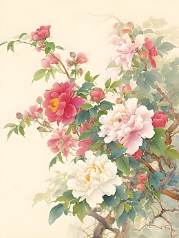 牡丹图工笔画