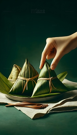 端午佳节粽子电商AI摄影图