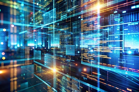 科技互联网信息化AI人工智能数据背景