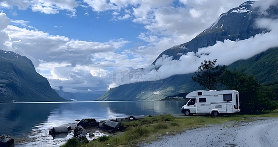 房车旅行大自然场景