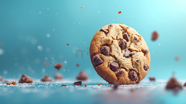 巧克力饼干海报背景