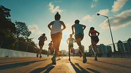 白天在路上跑步的人