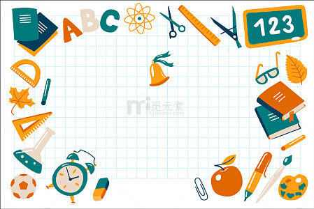 学生学习素材边框