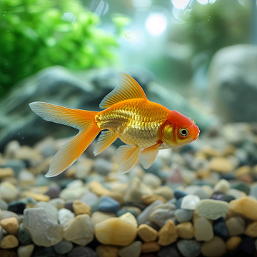 水族馆漂亮金鱼摄影