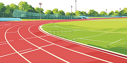 卡通操场塑胶跑道