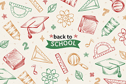 学校开学日卡通装饰