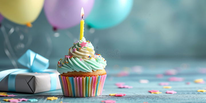 生日蛋糕蜡烛烛火摄影