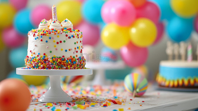 生日蜡烛蛋糕甜点美食
