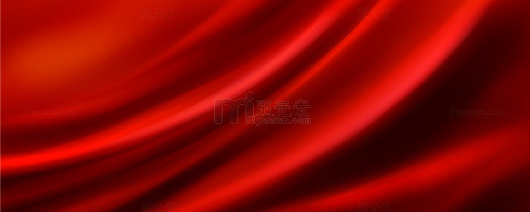 红色奢华丝绸布党建背景