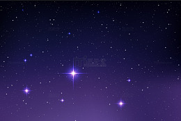 天空中的恒星星星