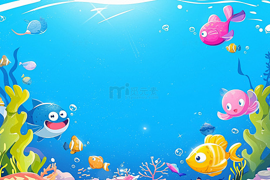 海洋生物海底素材