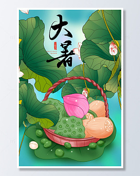 夏天的荷花莲藕