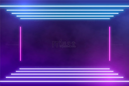 霓虹几何边框