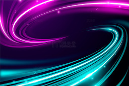 紫蓝渐变螺旋光舞