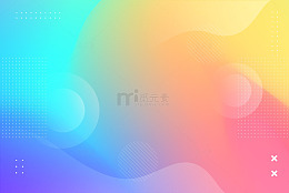 清新梦幻弥散色彩碰撞