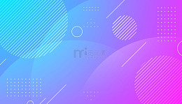 梦幻几何色彩交织