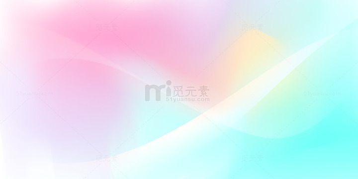 粉蓝梦幻模糊海报