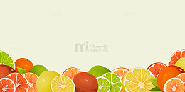 清新切片柑橘