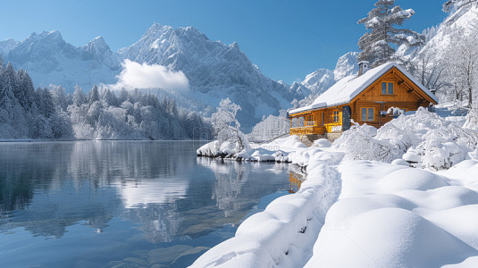 冬季雪景唯美