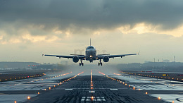 起飞飞机机场摄影