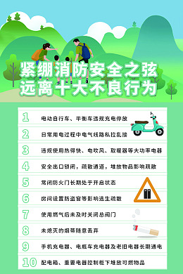 海报设计消防进企业消防安全展板