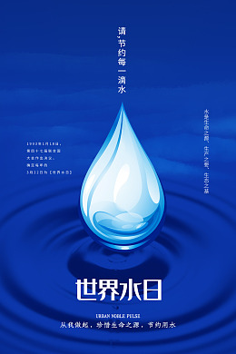 珍惜水资源世界水日