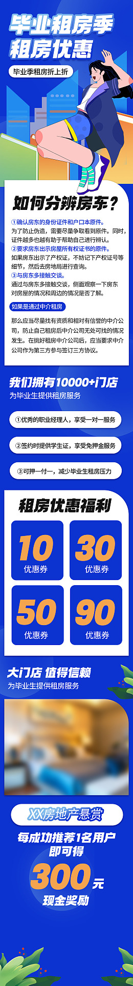 出租房长图公众号推文房地产广告