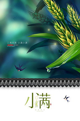 小满海报小满推广二十四节气
