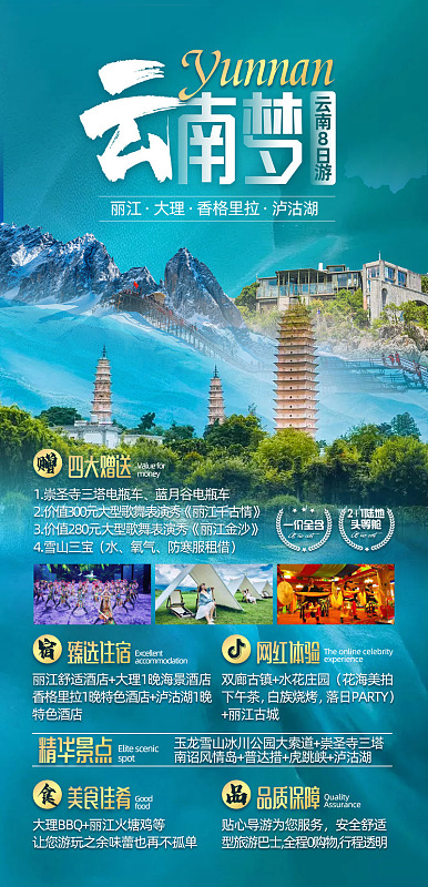 云梦秘境云南美食云南海报