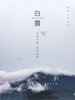 雨水地产白露白鹭寒露