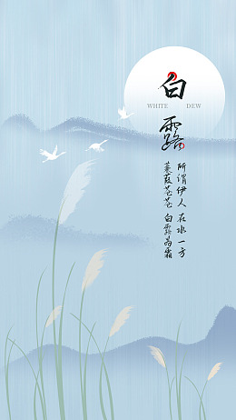 白露宣传白露单张白露