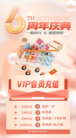 6周年店庆周年庆活动周年庆展板