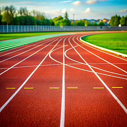 校园里的活力跑道