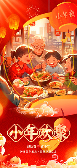 小年素材南方小年过小年
