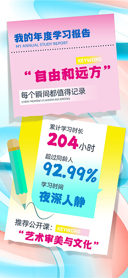 卡通背景学习海报为什么