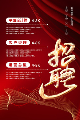 招聘启示招聘广告诚聘精英招聘