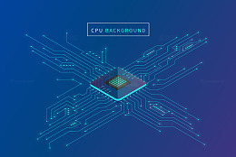 CPU网络脉动科技织锦