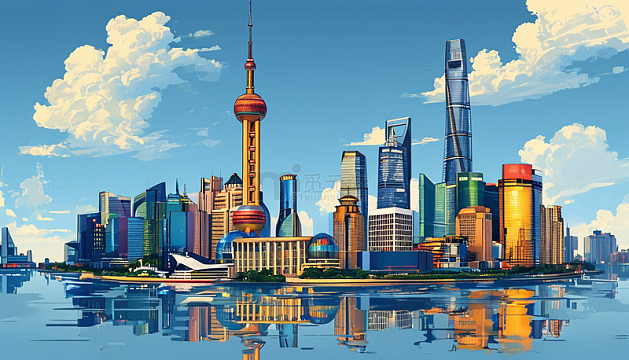 地标性建筑上海东方明珠