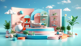 电商海报3D场景海报