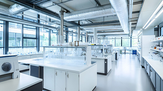 现代化科学实验室内部
