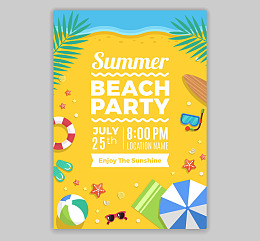 沙滩潜水镜游泳圈海滩