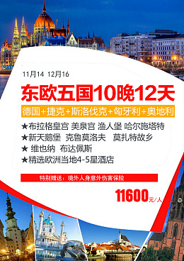 旅游素材维也纳海报广告天鹅堡