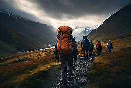 登山徒步旅行团