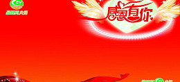 psd心飞翔源文件感恩海报