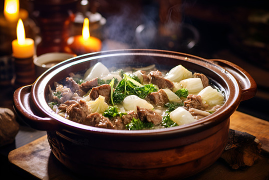 一锅白菜炖牛肉
