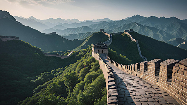 大好山水长城的风光