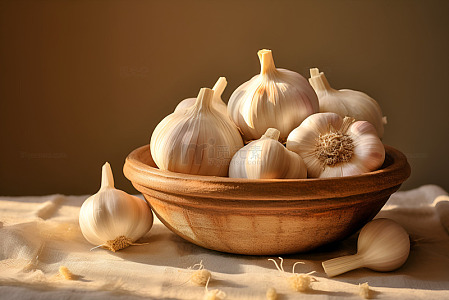 干大蒜特写摄影