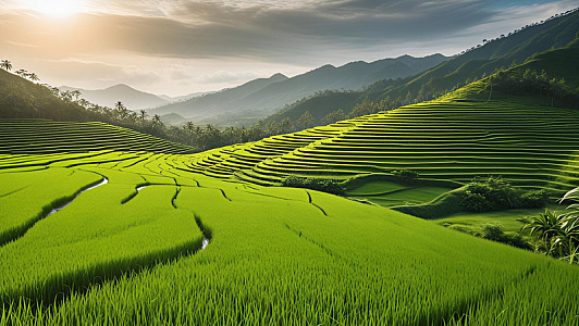 绿油油的农田
