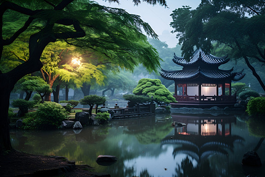 苏州园林自然美景