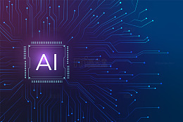 未来科技“AI”电路板网络图